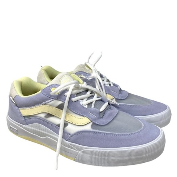 VANS Wayvee Shoe Low Top Sneakers Skate Dusty Blue Suede Mesh Men's VN0A5JIADSB - Picture 1 of 10